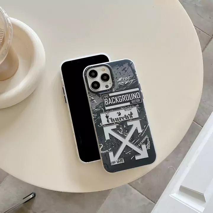 iphone18 ケース オフホワイト ブランド スマホケース かわいい 大人 防塵