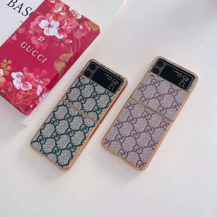 Z Flip6 Galaxy ケース グッチ風 かっこいい アウトドア