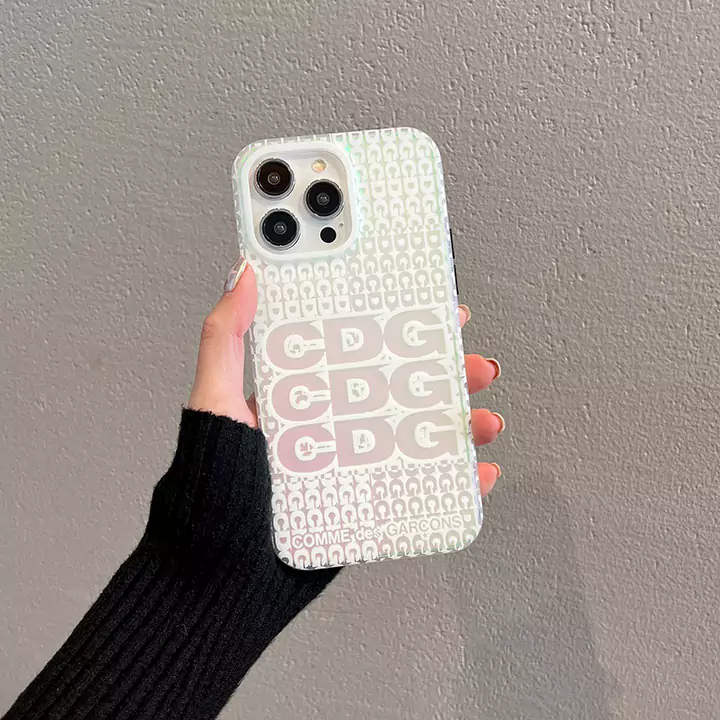 かわいいレディースキラキラコムデギャルソン風iphone18proケースブランドCDGスマホケース