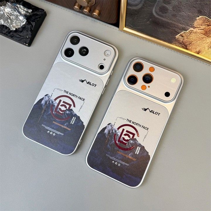 シンプル大人防塵ノースフェイス風iphone17proケースブランドthenorthfaceスマホケース