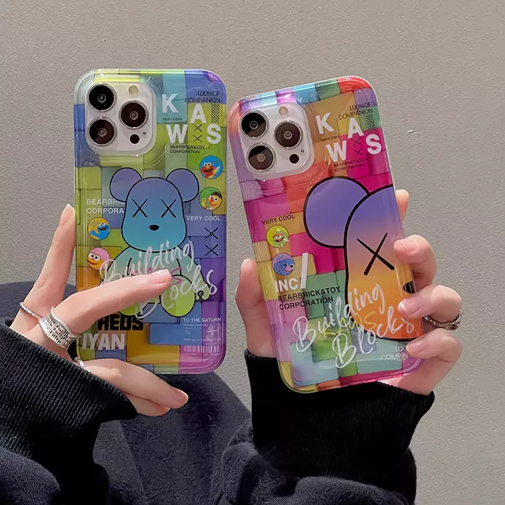 ベアブリック風ストリート芸能人覗き見防止iphone18ケースブランドbearbrickスマホケース
