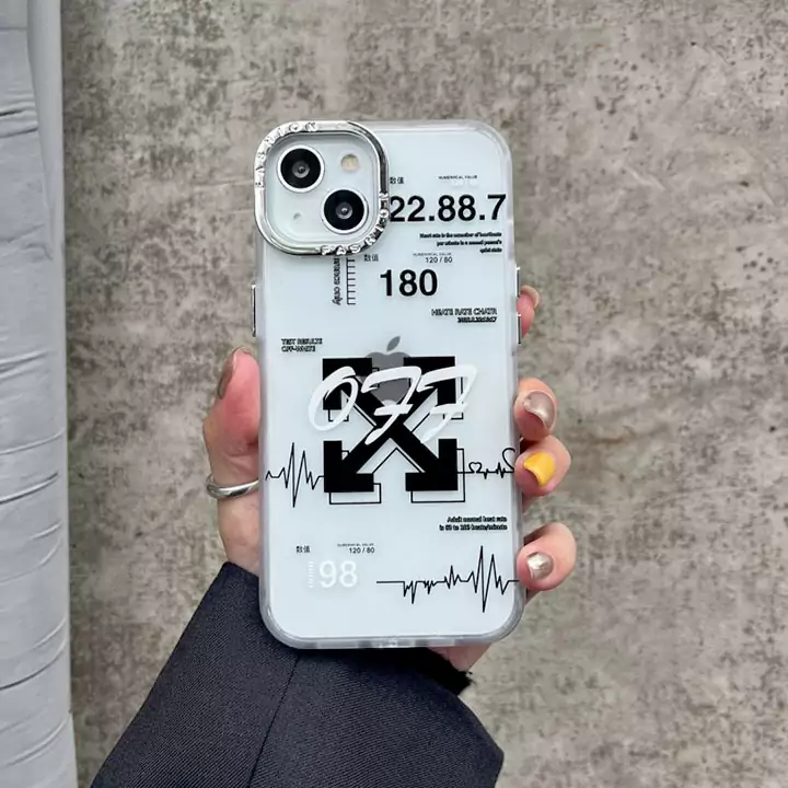 iphone18 pro ケース オフホワイト ハイブランド スマホケース おしゃれ 高校生 傷防止