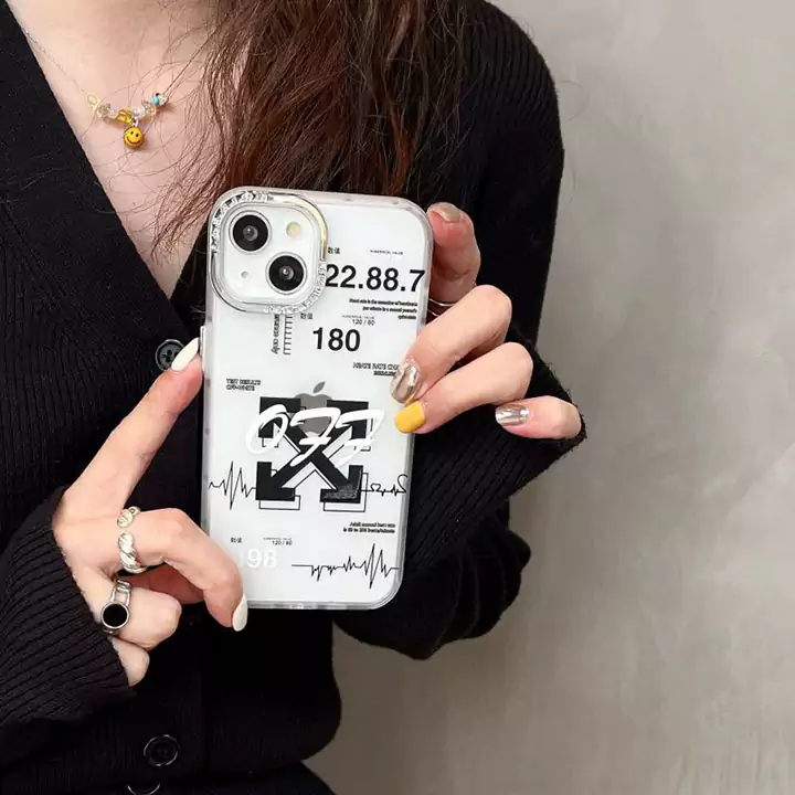 iphone16 ケース オフホワイト ハイブランド スマホケース かわいい カップル 画面保護