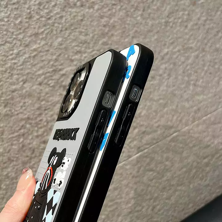 ベアブリック風おしゃれ芸能人衝撃吸収iphone15ケースブランドbearbrickスマホケース