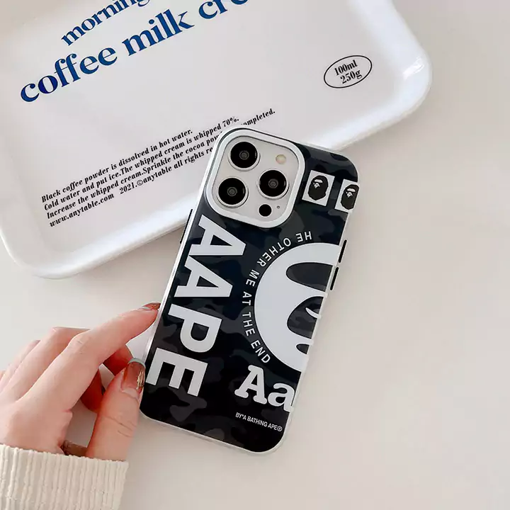 エイプ風かっこいいメンズ薄型iphone18proケースブランドAapeスマホケース