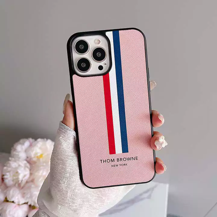 シンプル大人防塵ThomBrowne風iphone17proケースブランドスマホケース