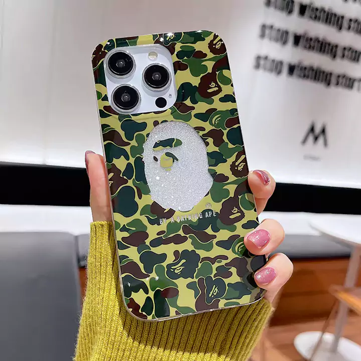 エイプ風かっこいいメンズ薄型iphone17ケースブランドBapeスマホケース