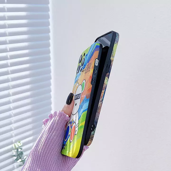 ベアブリック風面白い高校生傷防止iphone17promaxケースブランドbearbrickスマホケース