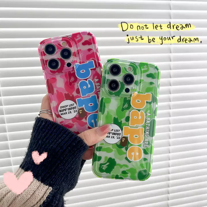 エイプ風アウトドア高校生軽量iphone17promaxケースブランドBapeスマホケース