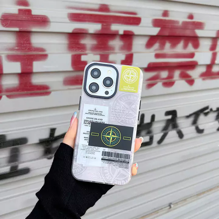 ストーンアイランド風面白い高校生傷防止iphone17promaxケースブランドstoneislandスマホケース