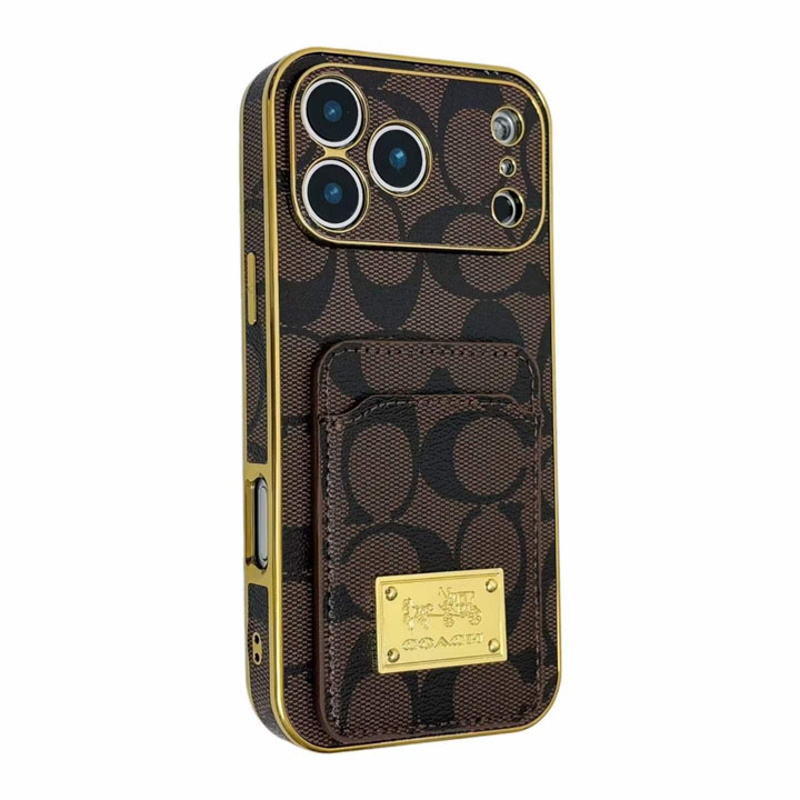 面白いカップル耐衝撃コーチ風iphone16ケースブランドCoachスマホケース