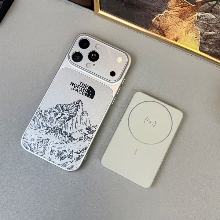 ストリートカップル軽量ノースフェイス風iphone16ケースブランドthenorthfaceスマホケース