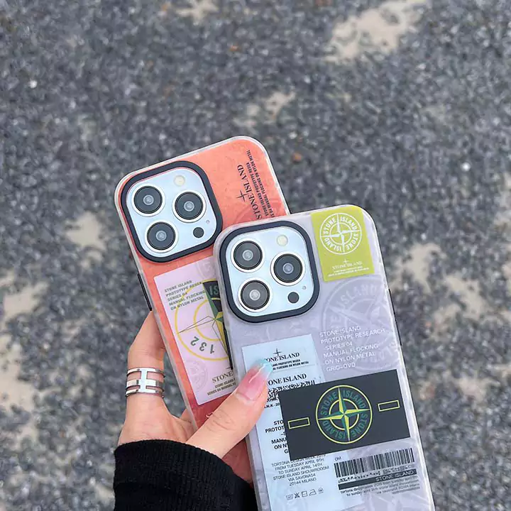 シンプル大人防塵ストーンアイランド風iphone17proケースブランドstoneislandスマホケース