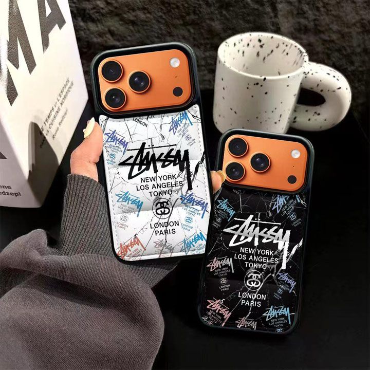 ステューシー風ストリート芸能人耐衝撃iphone17ケースブランドstussyスマホケース