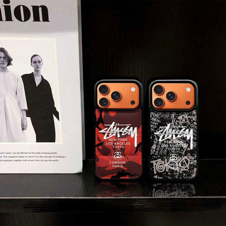 シンプル大人ミニマルステューシー風iphone18ケースブランドstussyスマホケース