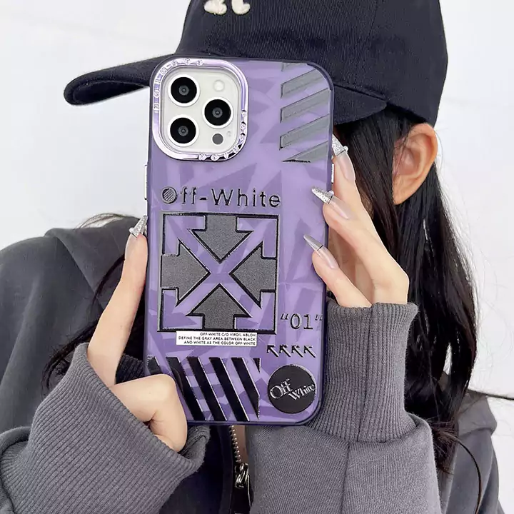 iphone14 pro 携帯ケース オフホワイト ブランド かわいい 大人 防塵