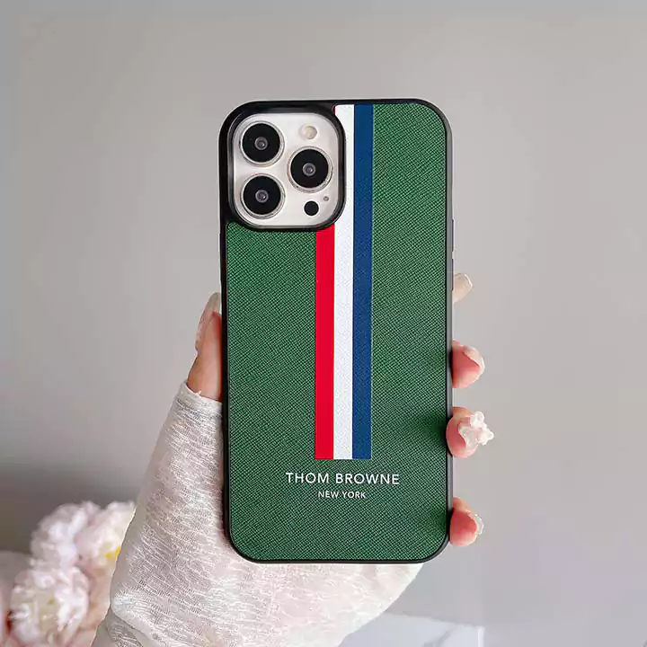 ストリートカップル軽量ThomBrowne風iphone16ケースブランドスマホケース