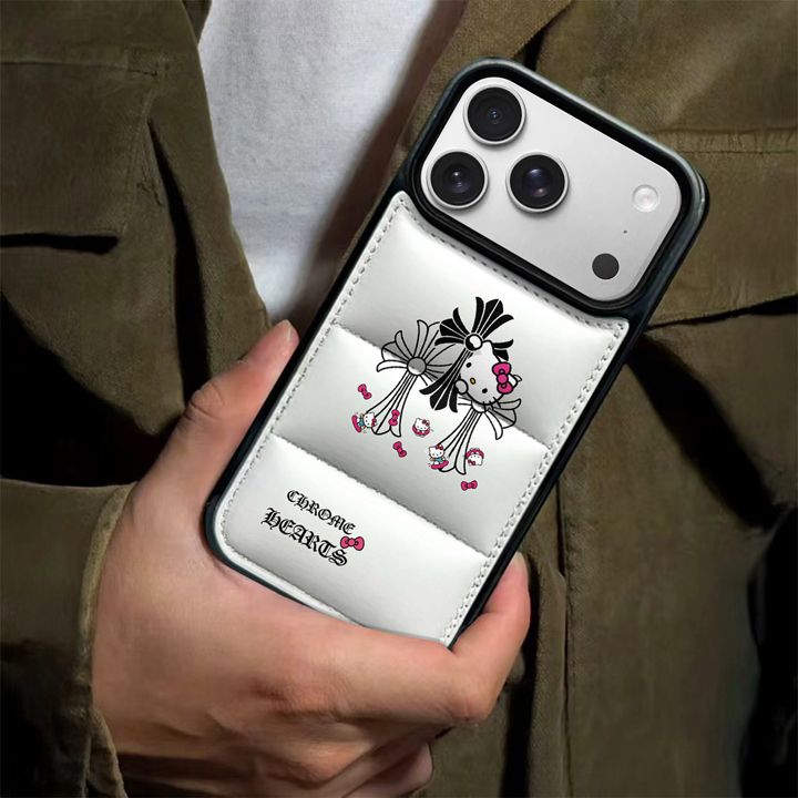 クロームハーツ風かっこいいメンズ薄型iphone17ケースブランドCHスマホケース