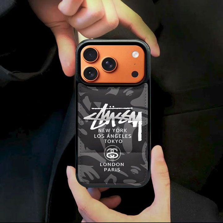 人気芸能人高品質ステューシー風iphone16proケースブランドstussyスマホケース