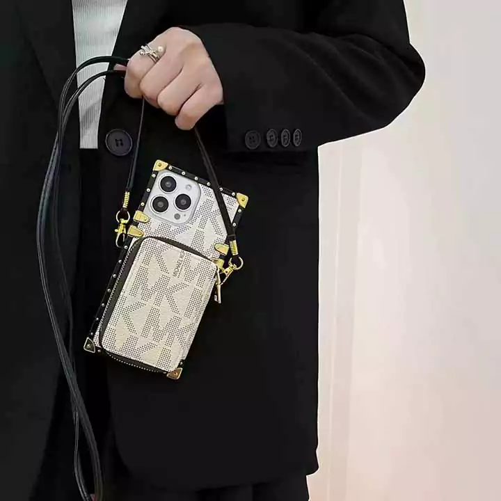 マイケルコース風アウトドア高校生軽量iphone17promaxケースブランドMKスマホケース