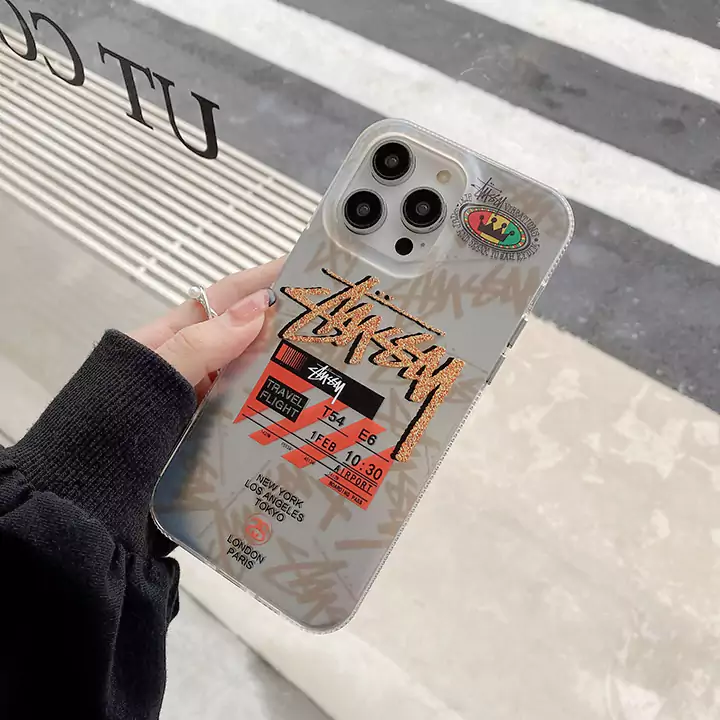 iphone14 pro ケース ステューシー ハイブランド 携帯ケース シンプル 大人 防塵