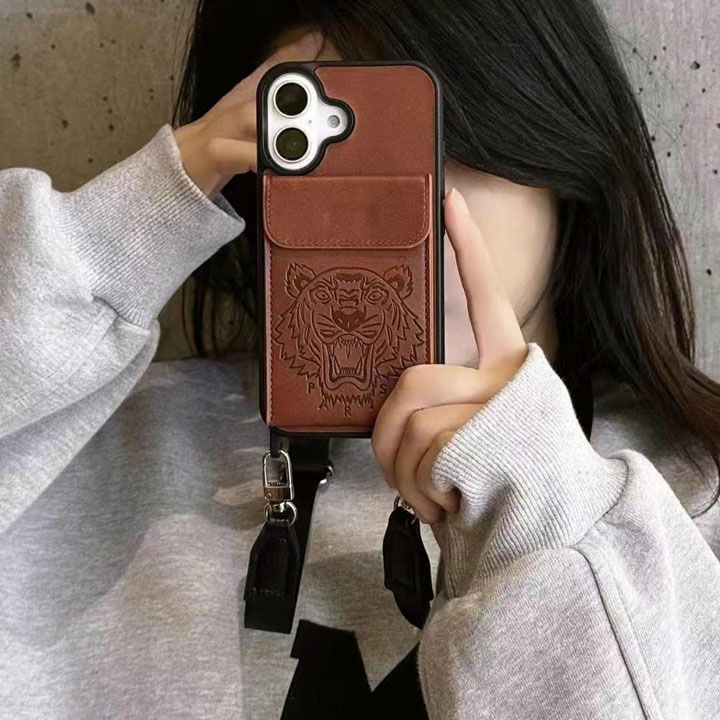 かわいいレディースキラキラケンゾー風iphone17proケースブランドKENZOスマホケース