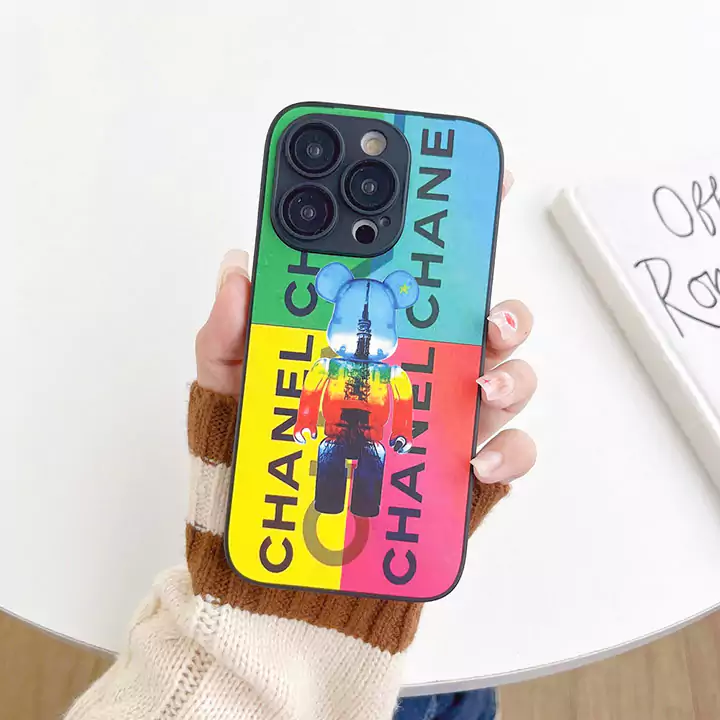 かわいいレディースキラキラベアブリック風iphone18proケースブランドbearbrickスマホケース