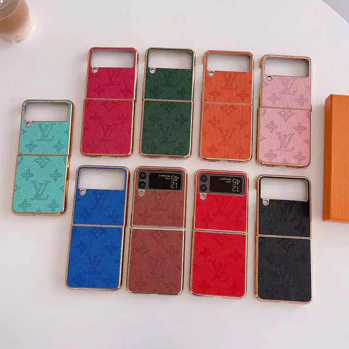 Z Flip6 ケース ルイヴィトン風 おしゃれ 高校生 画面保護