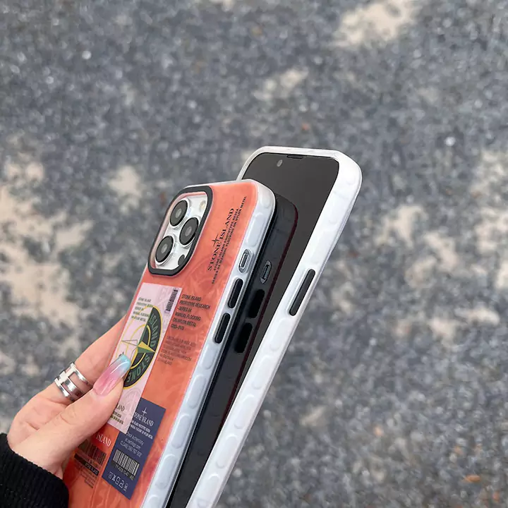 ストリートカップル軽量ストーンアイランド風iphone16ケースブランドstoneislandスマホケース