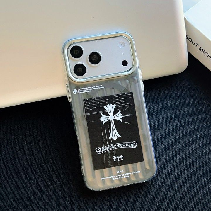 クロームハーツ風ストリート芸能人覗き見防止iphone18ケースブランドCHスマホケース