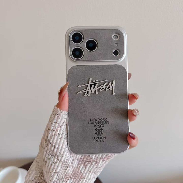 ステューシー風おしゃれ芸能人衝撃吸収iphone15ケースブランドstussyスマホケース