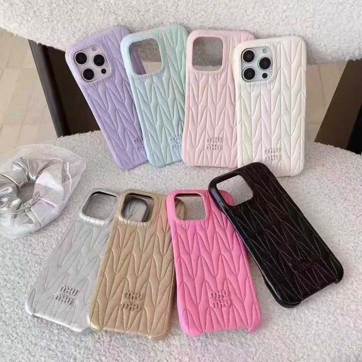 シンプル大人ミニマルミュウミュウ風iphone18ケースブランドmiumiuスマホケース
