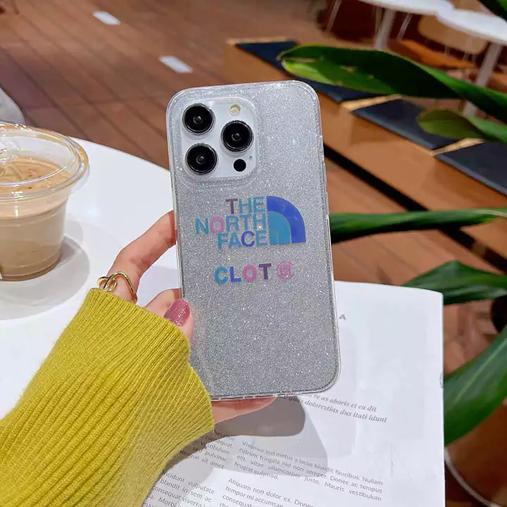 ザ・ノース・フェイス iphone16 plus 保護ケース ハイブランド かわいい 女子 アンチグレア