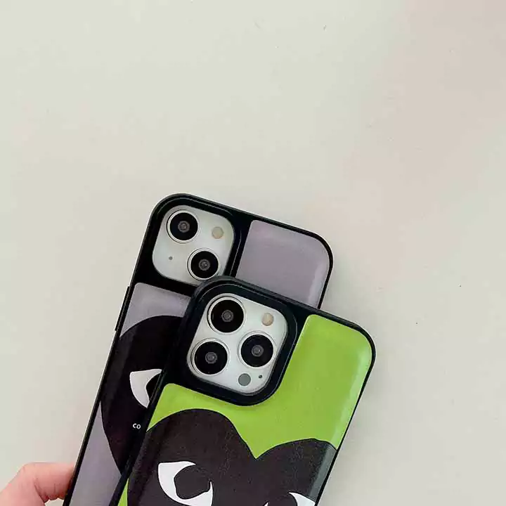 かわいいレディースキラキラコムデギャルソン風iphone17ケースブランドCDGスマホケース