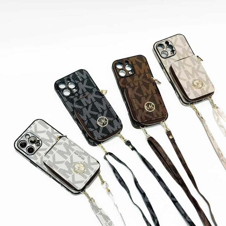マイケルコース風面白いカップル黄ばみ防止iphone15ケースブランドMKスマホケース