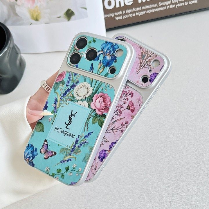 サンローラン風安いレディース新発売iphone16promaxケースブランドYSLスマホケース

