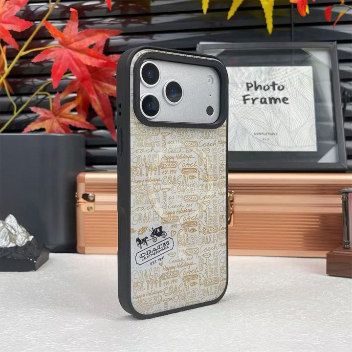 人気メンズ最強コーチ風iphone16promaxケースブランドCOACHスマホケース