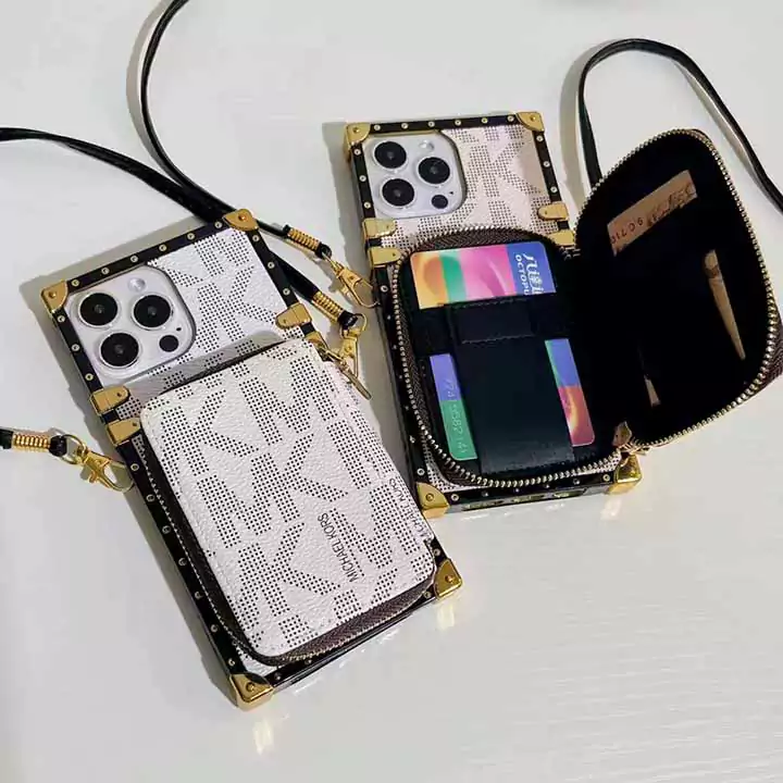 シンプル大人防塵マイケルコース風iphone17proケースブランドMKスマホケース