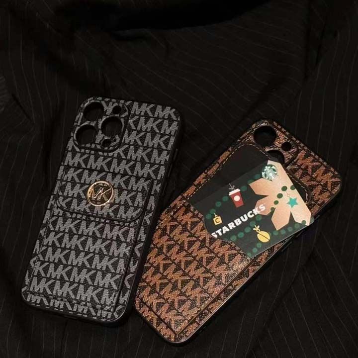 かっこいいメンズ薄型マイケルコース風iphone17proケースブランドMKスマホケース