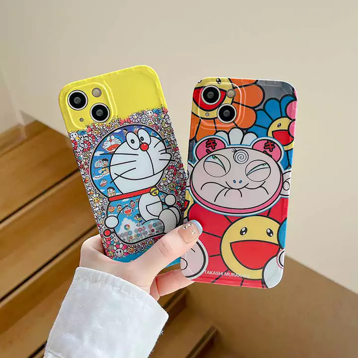 カイカイキキ風ストリート芸能人覗き見防止iphone18ケースブランドMurakamiSunflowerスマホケース