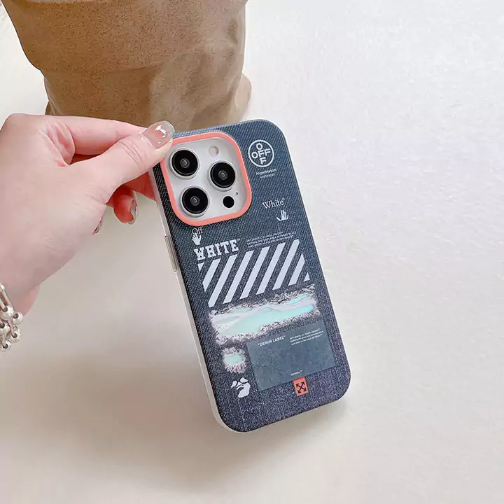iphone8 携帯ケース オフホワイト ハイブランド スマホケース かわいい メンズ 高品質