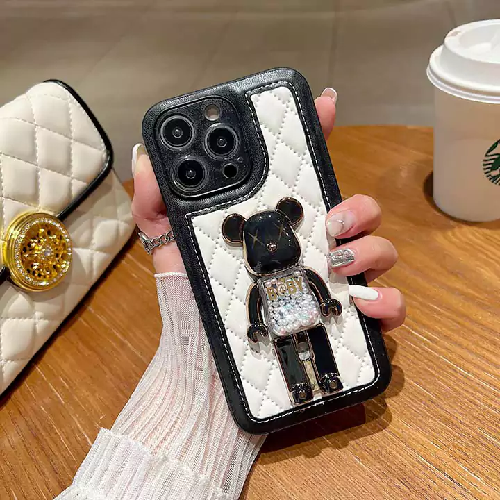 シンプル大人防塵ベアブリック風iphone17proケースブランドbearbrickスマホケース