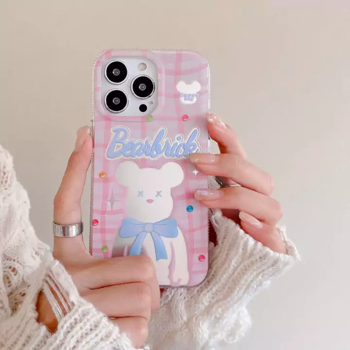 ベアブリック風かっこいいメンズ薄型iphone17ケースブランドbearbrickスマホケース