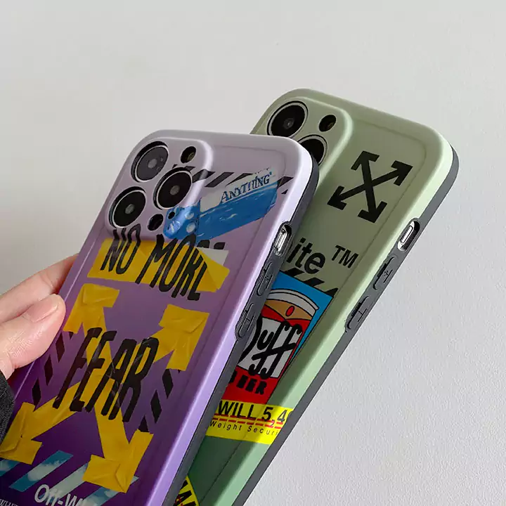 iphone8 携帯ケース オフホワイト ブランド かわいい メンズ 高品質