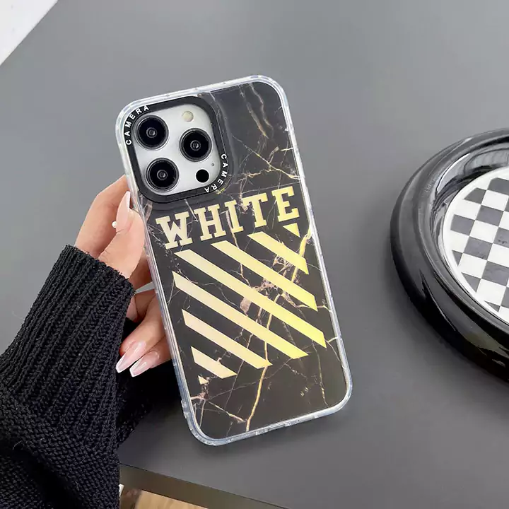 iphone18 携帯ケース オフホワイト ブランド かわいい 大人 防塵