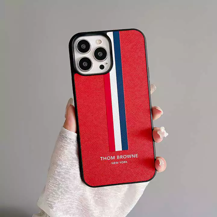 ThomBrowne風安いレディース新発売iphone16promaxケースブランドスマホケース