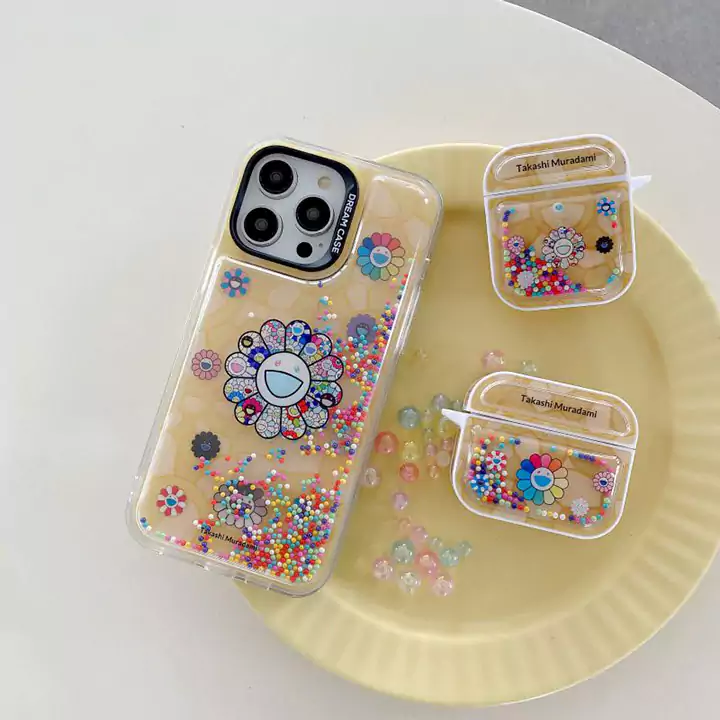 MurakamiSunflower風アウトドア芸能人耐衝撃iphone18ケースブランドスマホケース