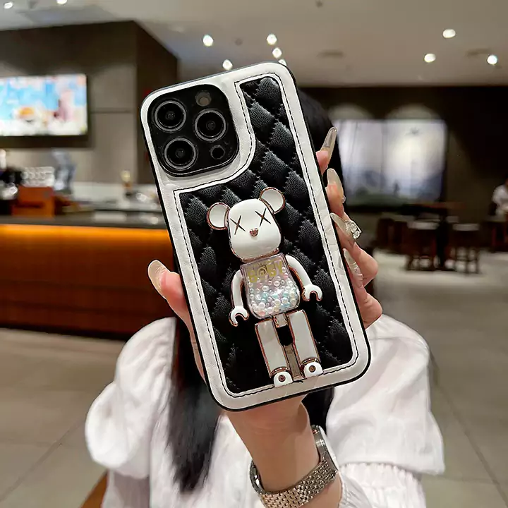ストリートカップル軽量ベアブリック風iphone16ケースブランドbearbrickスマホケース