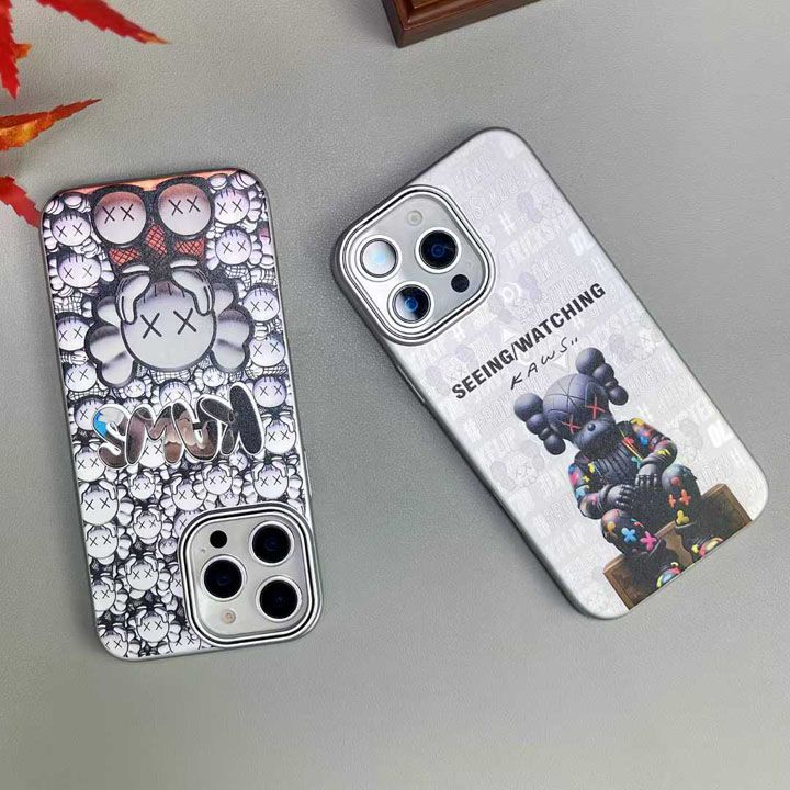カウズ風おしゃれ芸能人衝撃吸収iphone15ケースブランドkawsスマホケース