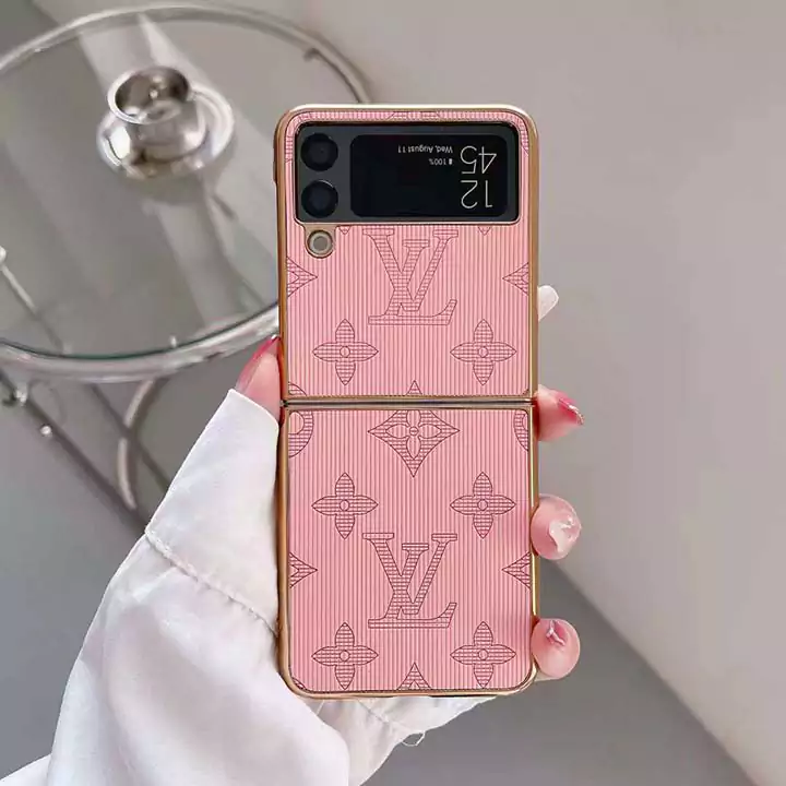 Z Flip5 ケース ルイヴィトン風 安い 芸能人 耐衝撃